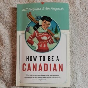 Humorous Canadian Culture Book with Red Accents